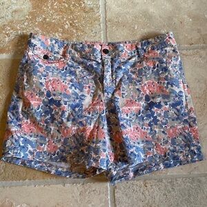 Lee Natural Fit Floral Shorts Mid rise Cotton Stretch, Beach Size 18 Plus size